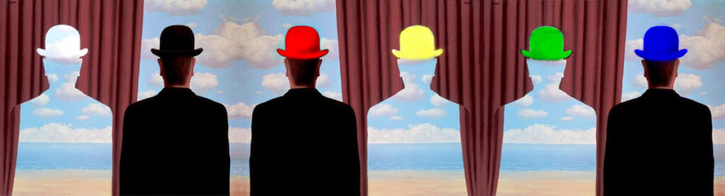 sei cappelli alla magritte