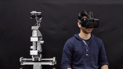 robot in realtà virtuale