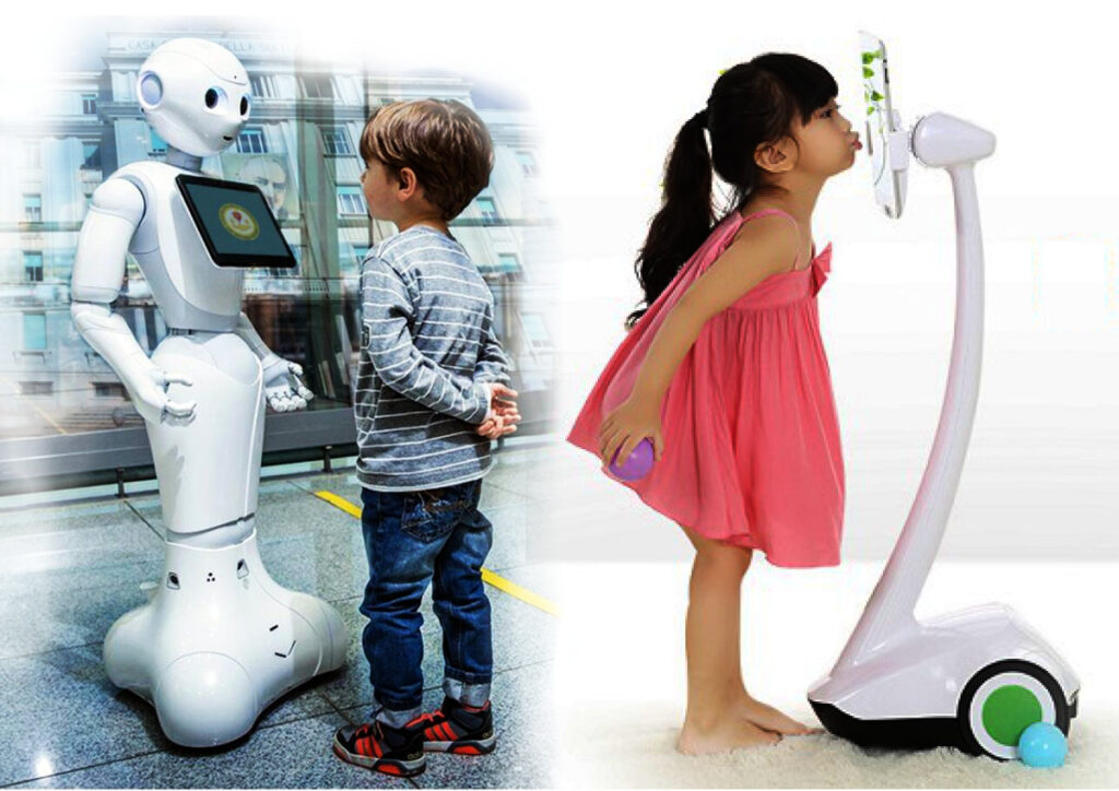 robot umanoide e padbot