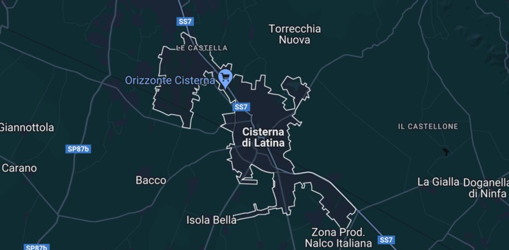 mappa di cisterna