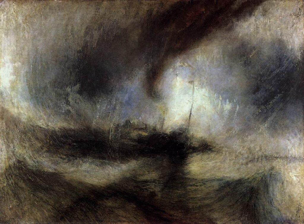 William Turner, tempesta, 1842