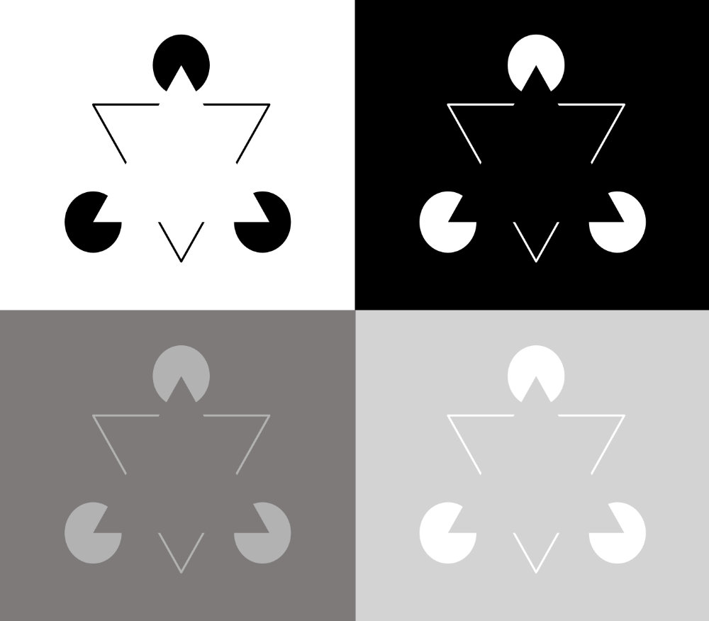 triangolo di kanitsza con variazioni