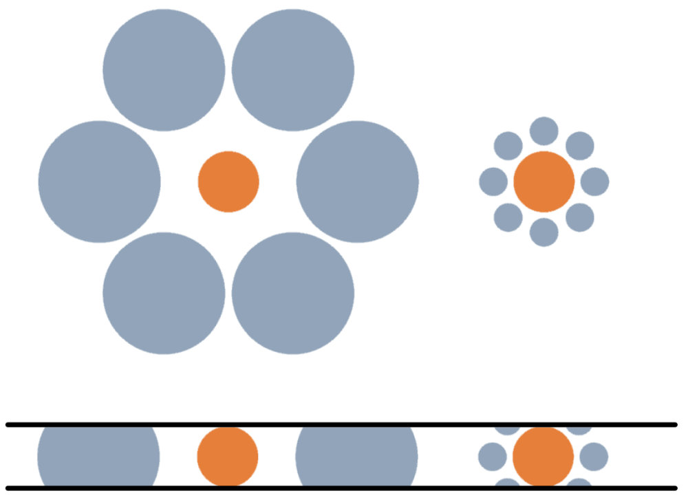 illusione di ebbinghaus