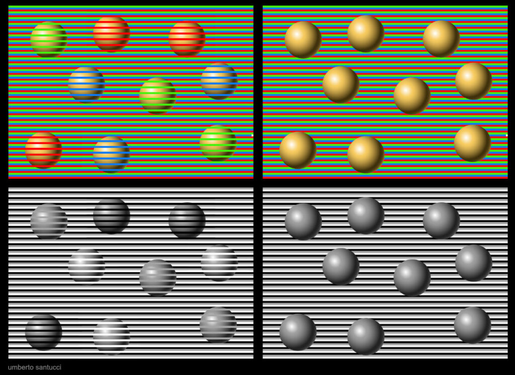 illusione percettiva di colore