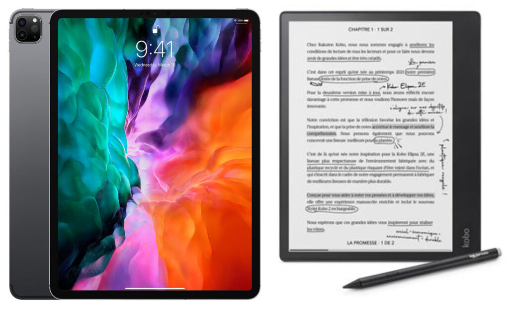 tablet ipad e e-reader