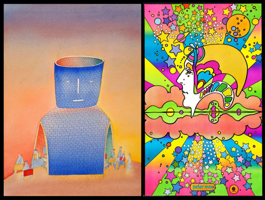 jm folon e peter max