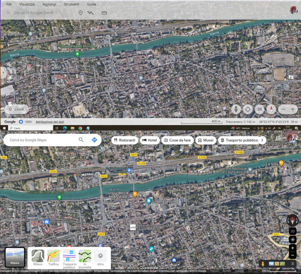 interfacce google earth e maps